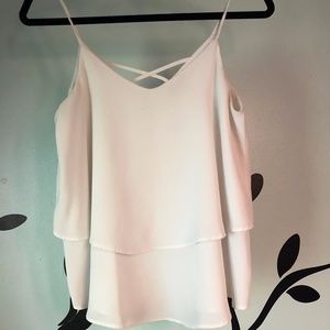 white thin strap shirt